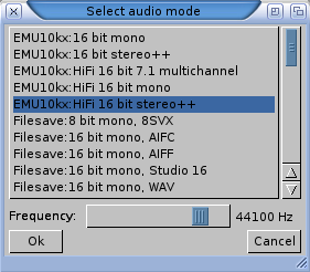 Select Audio Mode